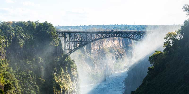 Jet-boat tour at Victoria Falls - experience the Victoria Falls from below